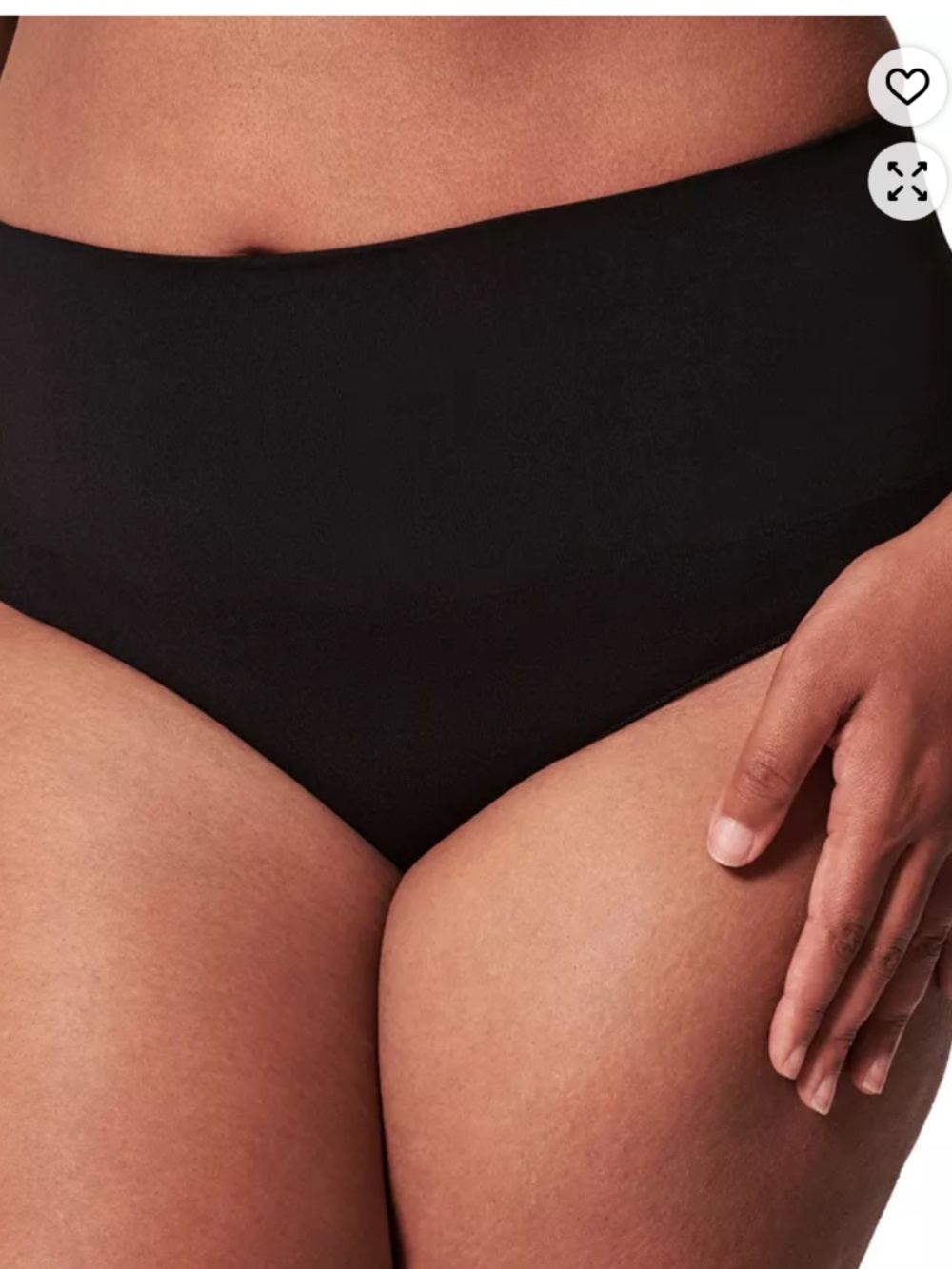 Spanx Ecocare Seamless Shaping Underwear Thong Black Size XL - Picture 3 of 6
